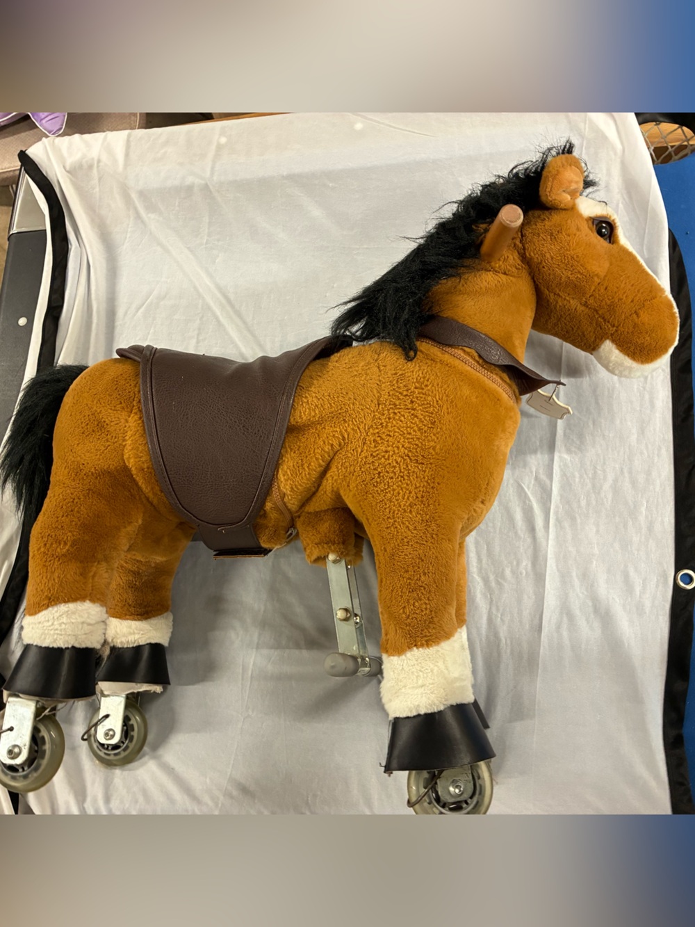 UFREE Horse Action Pony, Large Mechanical Horse, Ride on and Move